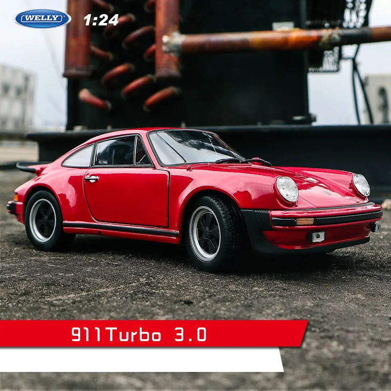Welly 1:24 Porsche 911 CARRERA S автомобиль сплав модель автомобиля моделирование автомобиля украшение коллекция Подарочная игрушка Литье под давлением модель игрушка для мальчиков - Цвет: 911 Turbo 3.0
