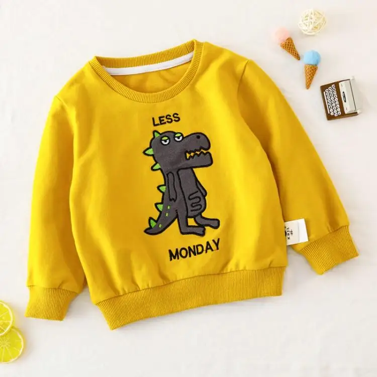 Baby Brand Clothes Children Hoodies Sweatshirts Boys Girls Cotton Cartoon Animal Print Kids Sweatshirt Active Sale O-neck