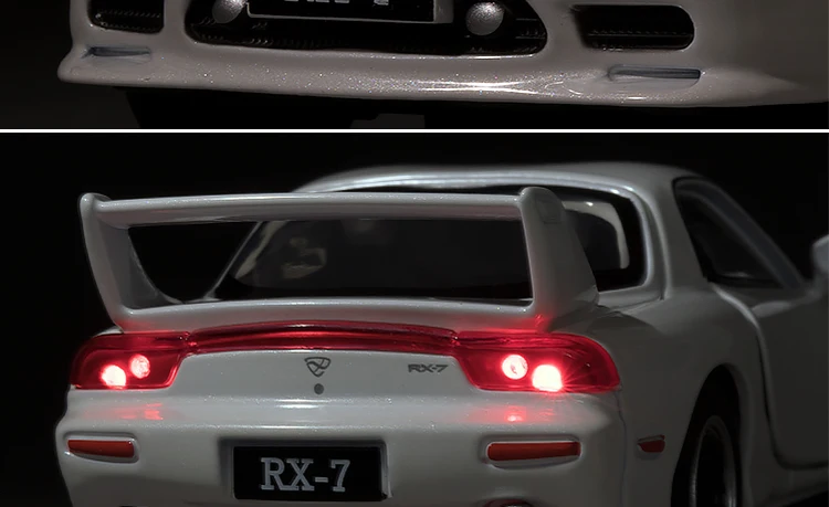 Специальный литой металл 1/32 японский классический RX7 модель автомобиля мебель выставка Коллекция игрушек для детей