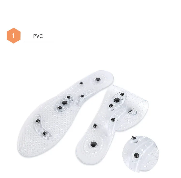 Weight loss slim insoles massage insole magnetic therapy silicone insoles transparent massage insoles foot care tools beauty
