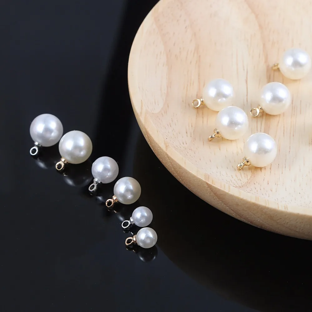 Новое Белое жемчужное очарование для ожерелья серьги DIY ювелирных изделий делая серьга, ожерелье, подвеска аксессуары