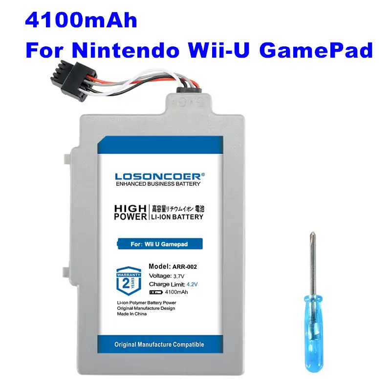 4100mah 充電式 Wup 002 バッテリーパック Arr 002 任天堂 Wii の U ゲームパッドコントローラージョイスティック Wii の U 高容量バッテリー Mobile Phone Batteries Aliexpress