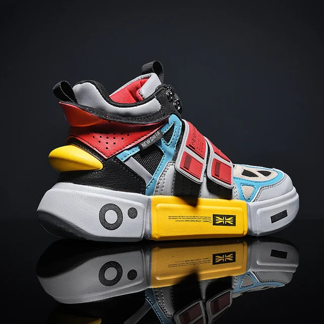 US $24.50 Trend Reflective Sport Shoes Brand Designer Sneakers Breathable Running Shoes for Men Thick Bottom 