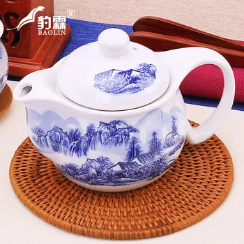 

kettle tea pot suit household ceramics single pot tea pot small teapot tea pot black tea cup blue and white porcelain