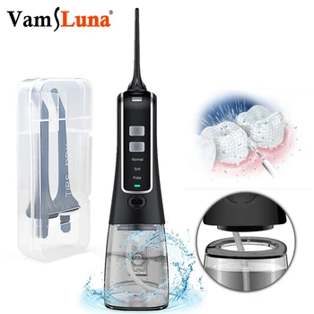 

Oral Irrigator Water Flosser Pick Portable Dental Water Jet USB Rechargeable IPX7 Waterproof Teeth Cleaner