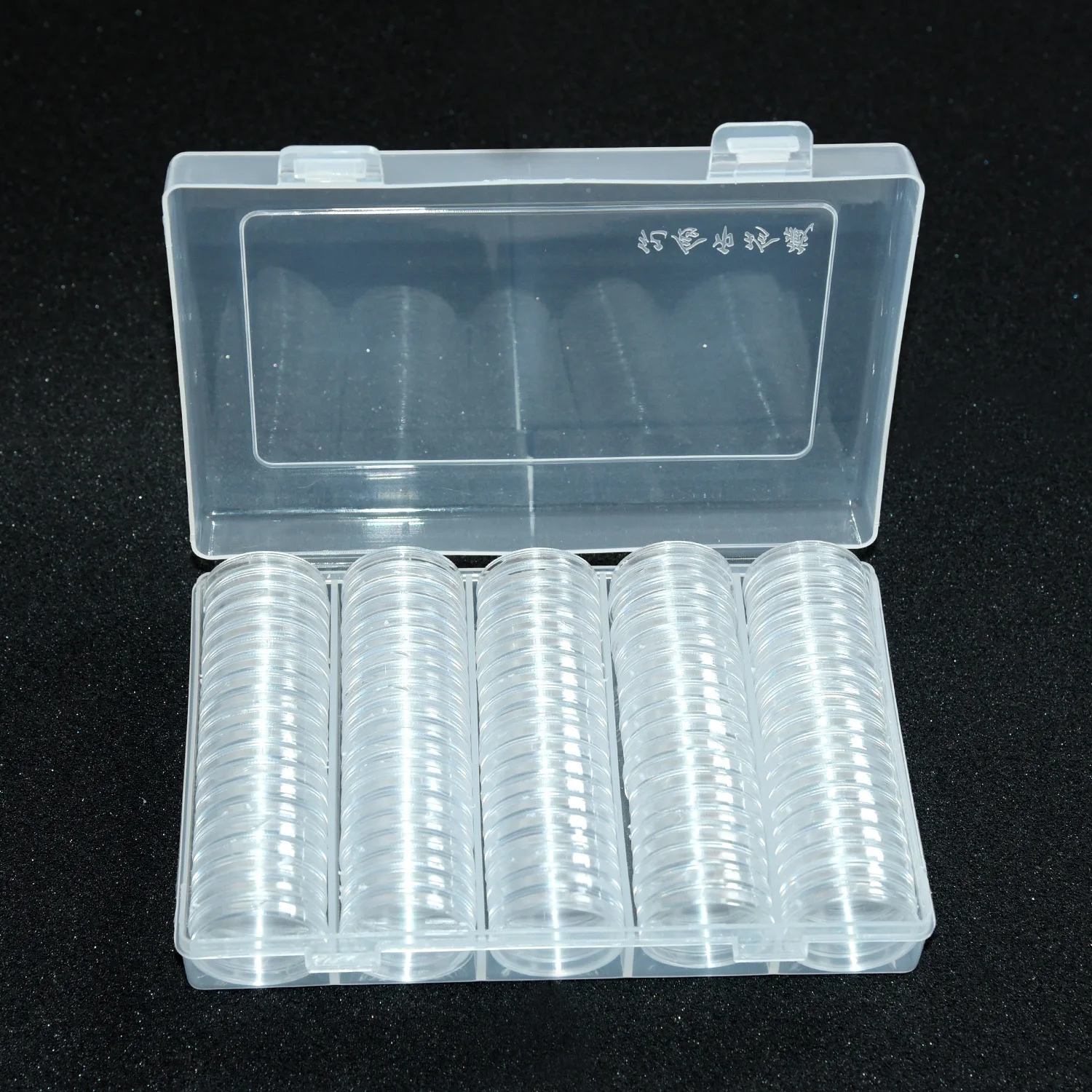 100pcs 27/30mm Coin Capsule box holder Capsules Container with Storage Organizer Box For Coin Collection Coin Case Storage Box
