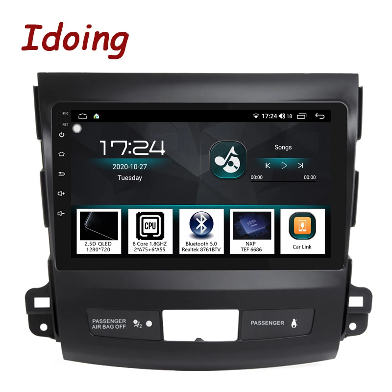 Idoing 9 &quot4G + 64G Автомобильный Android Радио мультимедийный плеер головное устройство
