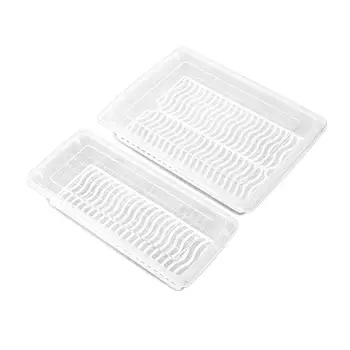 

Kitchen Rectangular Refrigerator Drain Storage Box Plastic Fruit Box Food Sealed Frozen Storage Box
