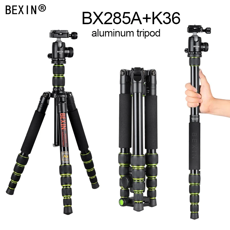 

Camera Travel Tripod Professional Lightweight Compact Tripod With Ball Head With Two Center Colum Stand For Canon DSRL Camera