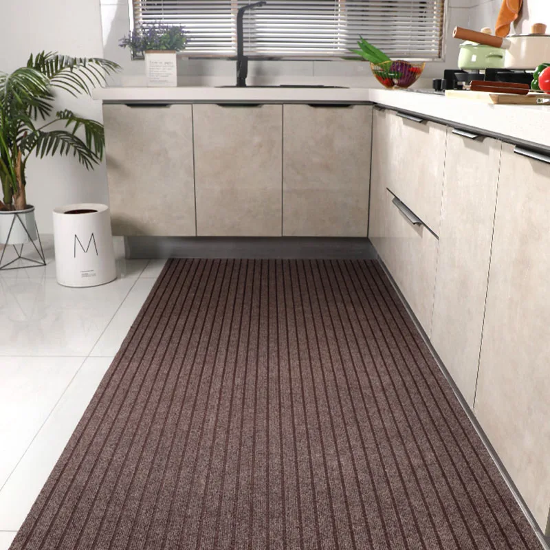 Anti Slip Kitchen Carpet for Floor Large Long Stripe Hallway Mat Thin Doormat Bath Rugs Living Room Rugs Kitchen Mat Can Be Cut floor mat non slip mat carpet mat