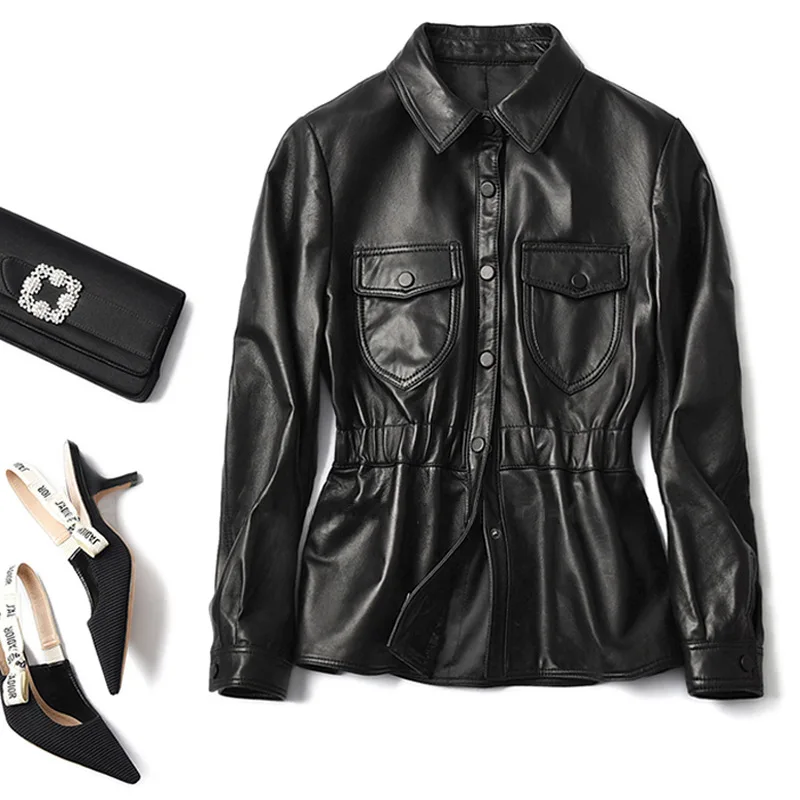 Женская Шуба из натуральной кожи женская одежда 2020 пальто овечьей Корейская