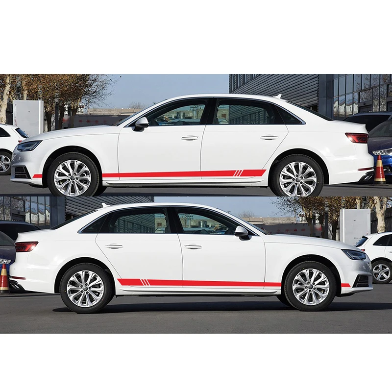 Полосатые наклейки наклейка пленка авто аксессуары 2 шт 220x8 см корпус автомобиля