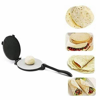 

8 Inches Dining Bakeware Tool Aluminium Mold Mexico Press Foldable DIY Home Kitchen Pastry With Handle Tortilla Maker Easy Clean