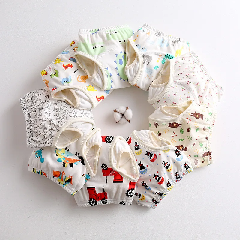 

More Style New Protection Wing Baby Gauze Diaper Waterproof Diaper Cotton Diaper Cover Baby Training Pants Pull up Diaper
