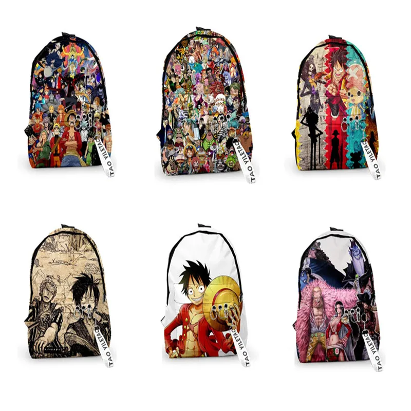 Аниме ONE PIECE Monkey D. Luffy Vinsmoke Sanji Nami Shanks Boa Hancock Косплей рюкзак граффити тренд