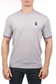 

BILLIONAIRE T shirt men silk 2020 summer new thin commerce Fashion casual geometry embroidery high quality neck free shipping