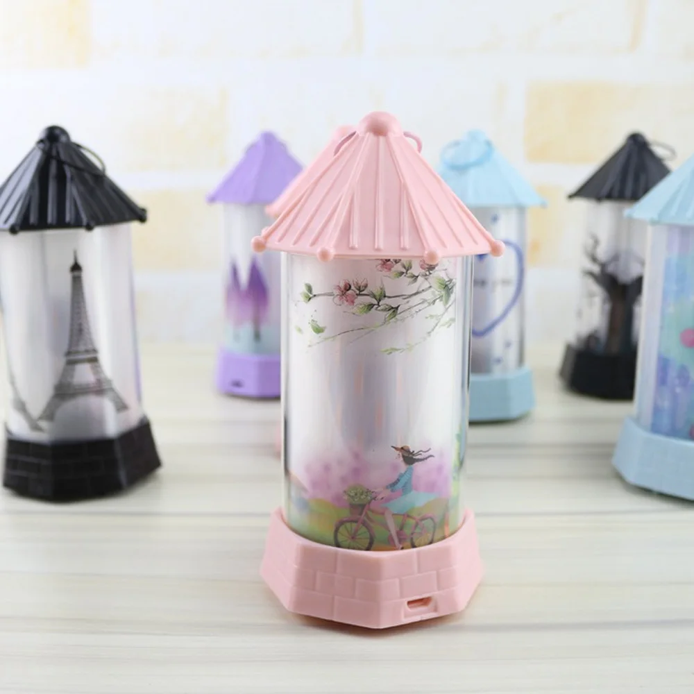 LED Lantern Plastic Flame Lamp Indoor Festival Halloween Castle Light Creative Celebration Halloween Lamp