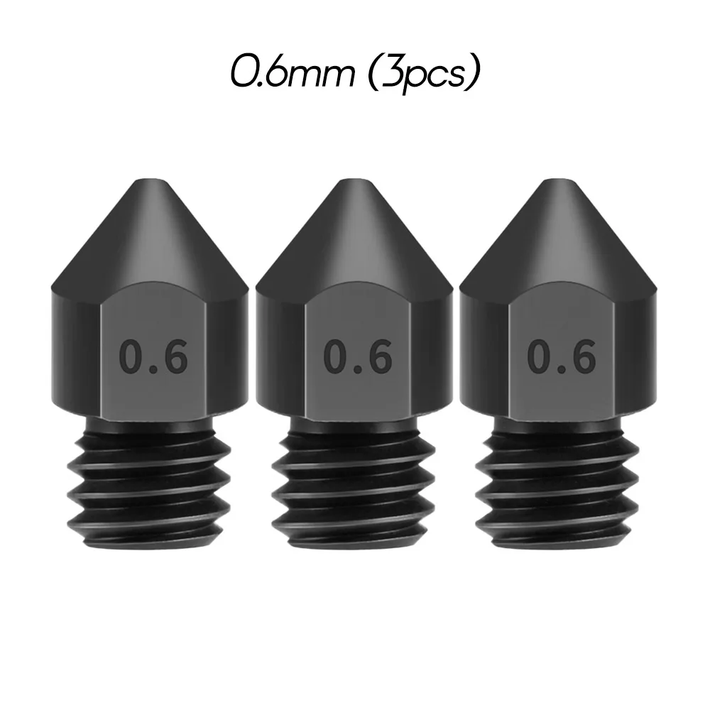 3 шт. закаленные стальные насадки для 1,75 мм нити для Creality Ender 3/CR-10/CR-10S Pro/TEVO 3d принтер Hotend экструдер