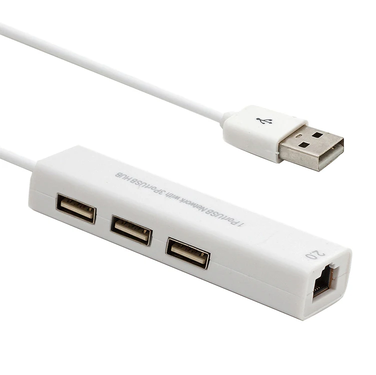 Usb-хаб к RJ45 Lan сетевая карта 10/100 Мбит/с Ethernet адаптер USB 2 0 концентратор для Mac IOS