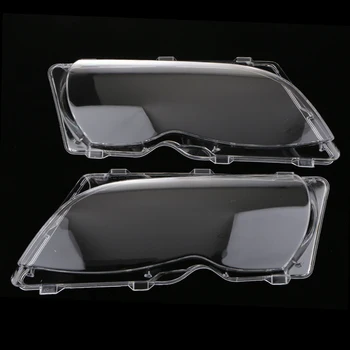 

2 Pieces Headlight Lens Cover Left&Right For BMW E46 3-series 4DR 2002-2006