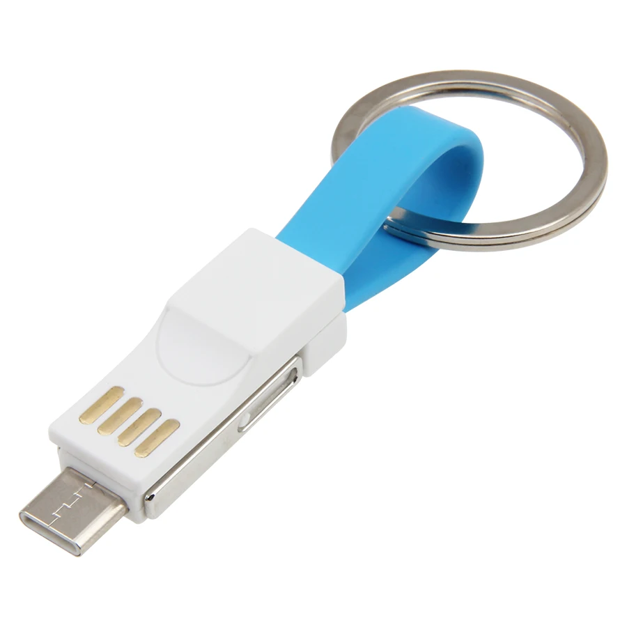 아이폰 안드로이드 휴대폰용 마그네틱 USB 충전 케이블, 마이크로 USB C 타입 미니 2A 키체인, 데이터 동기화 라인 코드, 3 in 1, 500 개