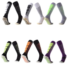 Профессиональные нескользящие спортивные длинные чулки для взрослых, футбольные носки, велосипедные, спортивные, беговые, резиновые подошвы, износостойкие футбольные носки Профессиональные нескользящие спортивные длинные чулки для взрослых, футбольные носки, велосипедные, спортивные, беговые, резиновые подошвы, износостойкие футбольные носки