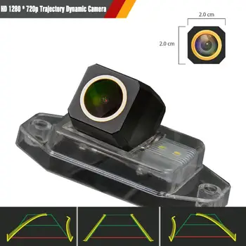 

HD1280 x720P rear view camera plate light dynamic guides for Toyota FJ Land Cruiser 90 120 150 Series Prado 2700 4000 2006-2010
