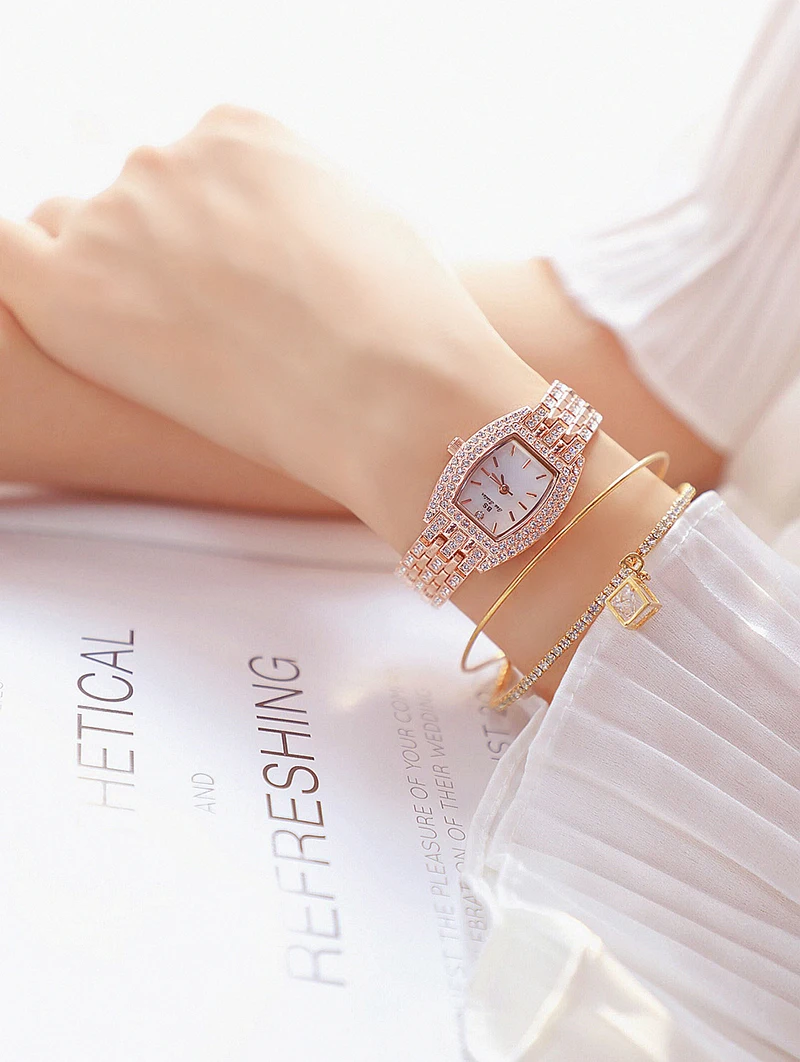 Relogio feminino женские часы золотые Роскошные брендовые алмазные квадратные Кварцевые женские наручные часы женское из нержавеющей стали часы