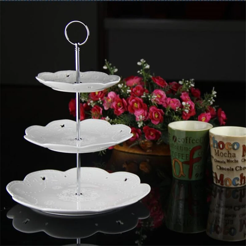 New Cake Holder Multi-Style 2/ 3 /4 Tier Plate Stand Handle Fitting Metal Wedding Party Without The Decorating Tools | Дом и сад