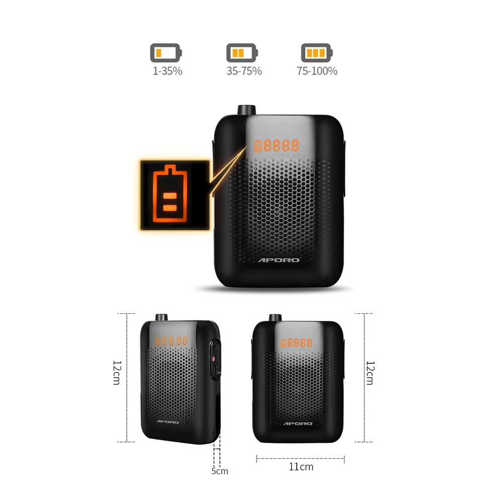 20W Bluetooth Voice Amplifier with 2.4G Wireless