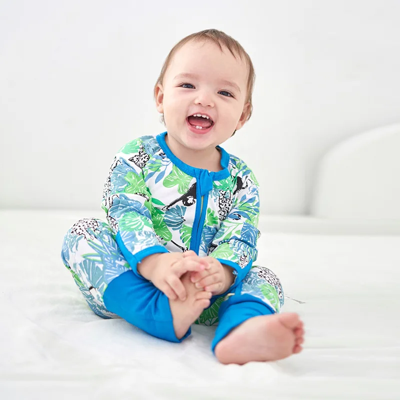 

INS Hot Selling Cotton Child New Style Onesie Baby Clothes Spring And Autumn Baby Foot-closed Romper Infants Long Sleeve Crawlin