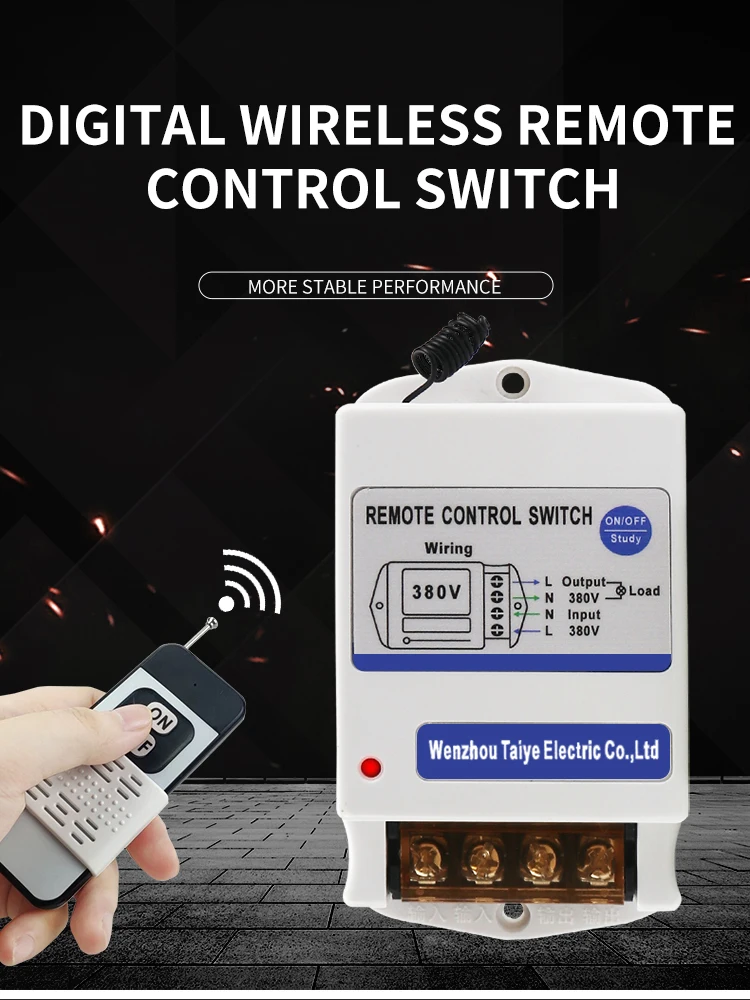 remoto, interruptor industrial sem fio de 220v
