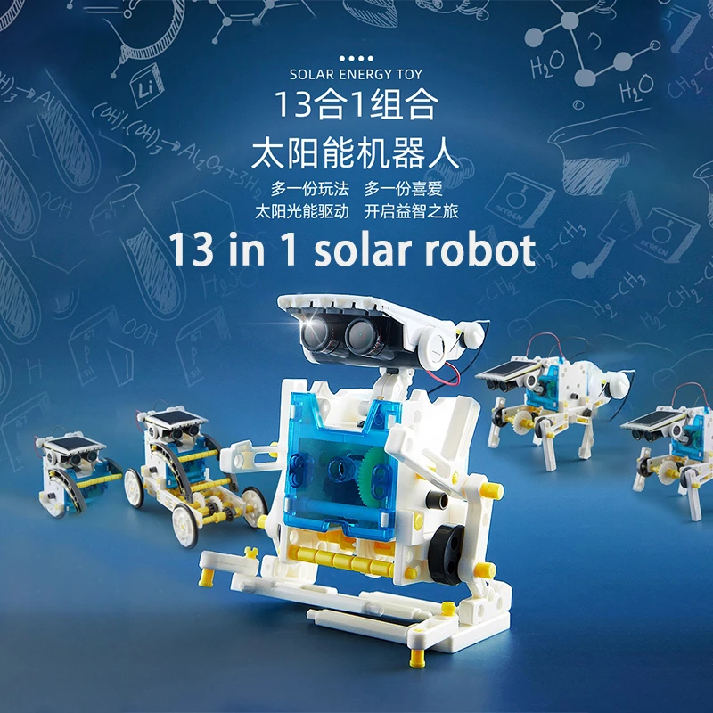 13 in 1 educational solar robot