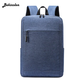 

Bokinslon Casual Student Backpack Male Drawstring Oil Wax Canvas Bag Diagonal Man Travel Backpack