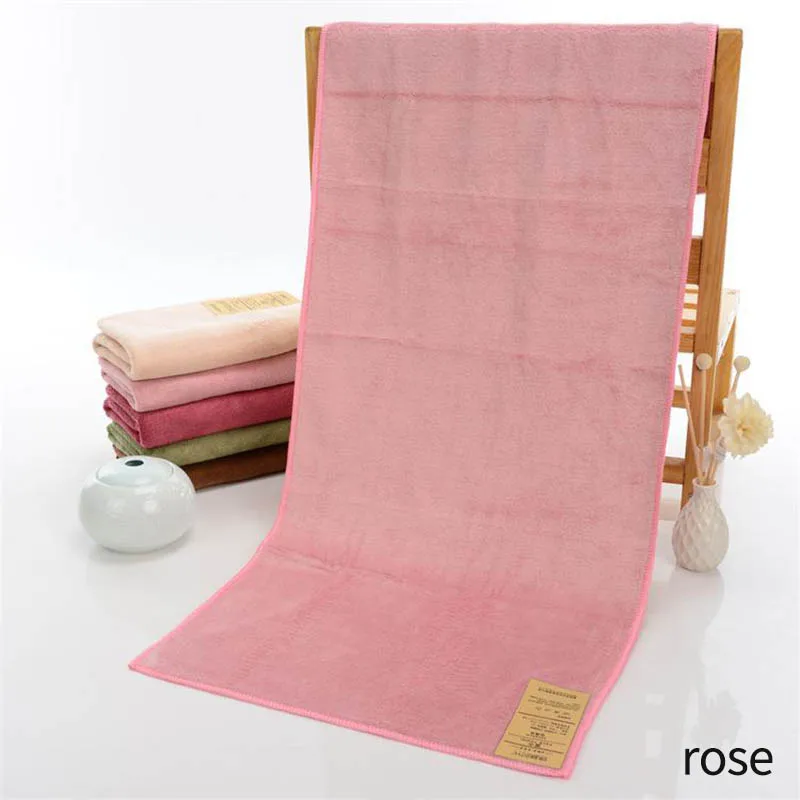 rose 85*34 см банное полотенце быстросохнущая утолщенная сверхвпитывающая микрофибра аксессуары для ванной комнаты японский стиль Мягкий - Цвет: rose