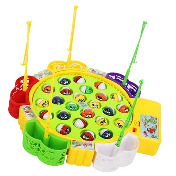 

Fishing Game Electric Rotating Fish Pool with 24 Fishes Kids Water Fun Toy