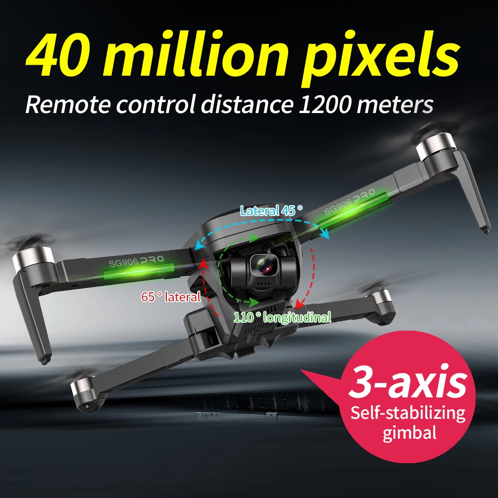 US $150.92 Fema Sg906pro 2 Professional Drone With 4k 3Axis Gimbal Camera Hd Gps 5g Wifi Fpv Brushless Rc Quadcopter Drone Pk X12