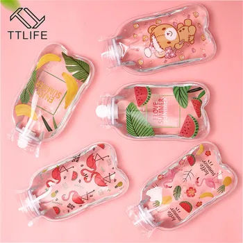 

Cute Transparent Hot Water Bottle Warm Belly Treasure Cartoon Hand Warmer Filled Mini Explosion-proof Portable Hot Water Bags