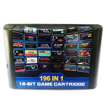 

196 in 1 for 16 bit Sega Mega Drive Multi Game Cartridge with Golden Axe Fatal Fury 1 2 Flash Back X Man 2 Earthworm Jim