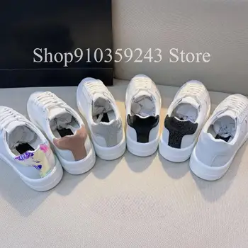 

2020 ladies new platform white shoes