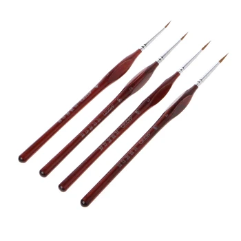 

Professional Wolf Hair Detail Paint Brush Set For Fine Detailing Art Painting