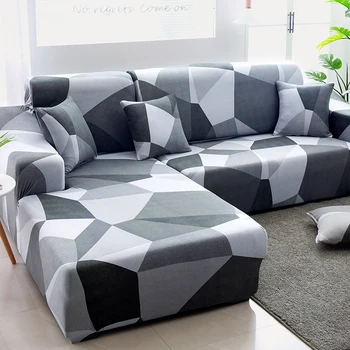 

Stretch Spandex Sofa Covers for Living Room Modern Elastic Sofa Slipcovers 1/2/3/4 Seater Sectional Couch Covers