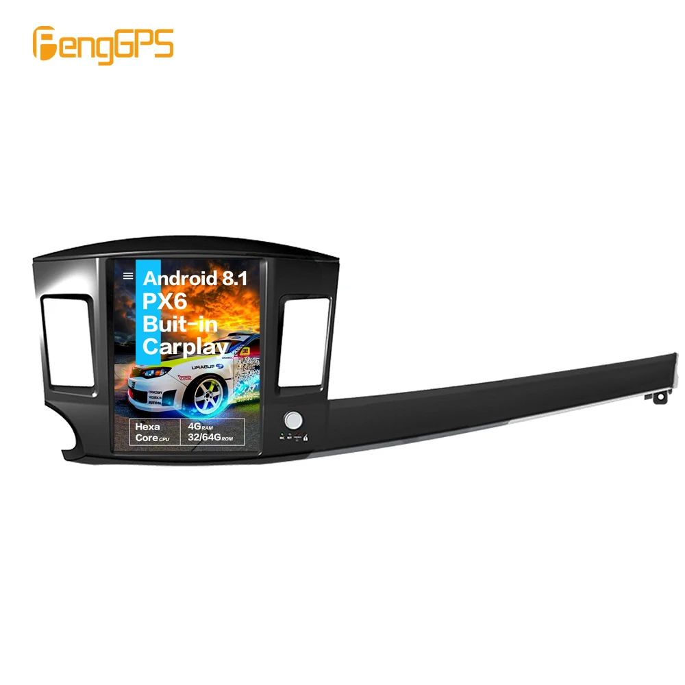 

12.1''Tesla Android 8.1PX6 4+32GB voice control Built-in CARPLAY Car Radio For Mitsubishi Lancer 2007-2017 GPS Navigation