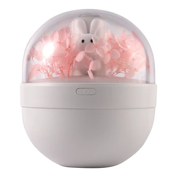 

Battery Air Humidifier 220ML Rabbit Diffuser Rechargeable Humidification USB Aroma Essential Oil Diffuser Cool Mist Maker Fogger