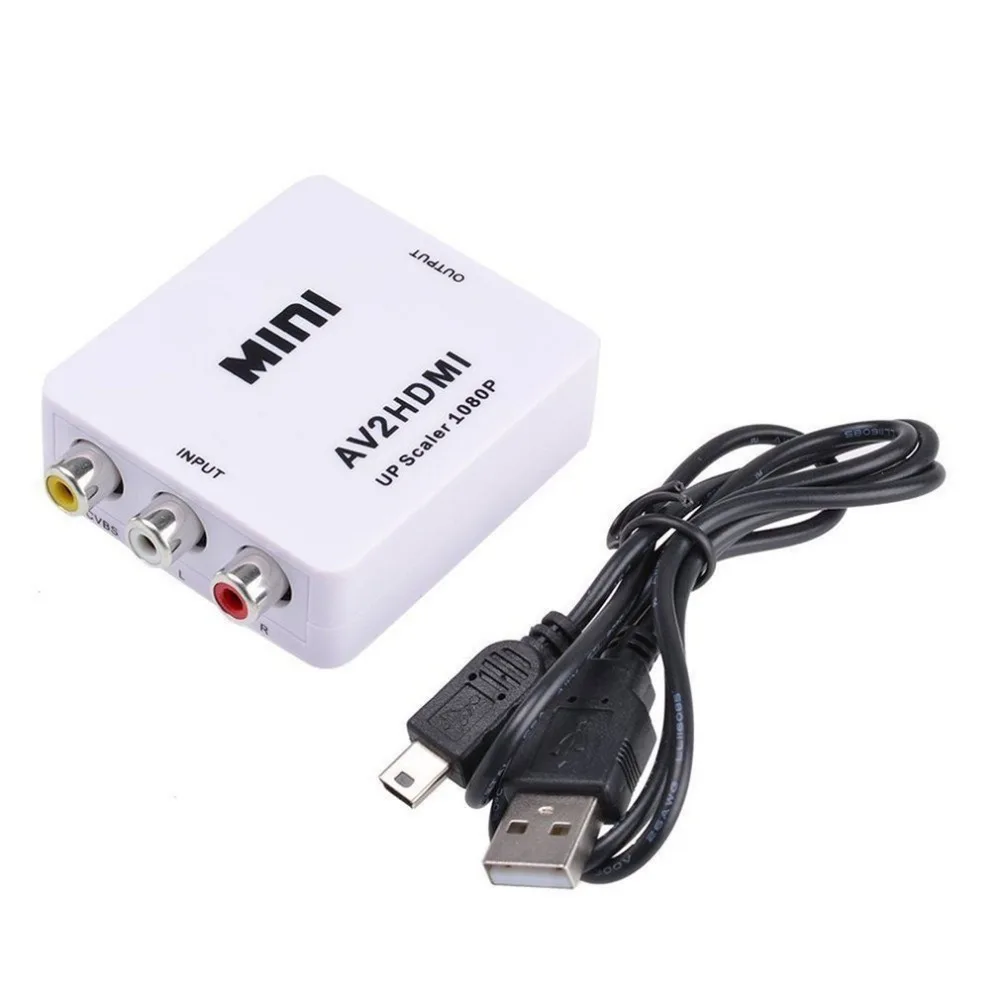 RCA AV to HDMI converter high quality HD 1080P AV2HDMI adapter for TV PS3 PS4 computer DVD Xbox projector AV to HDMI converter