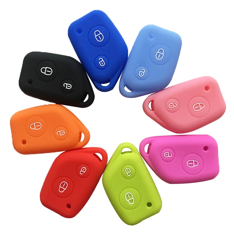 Key Cover Case for Peugeot 406 306 205 206 405 106 Citroen Berlingo Xsara Picasso Saxo 2 Button Silicone Car Holder key case cover,key case