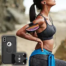 Фитнес-браслет для бега с противоударным чехлом для телефона iPhone Xs Max Xs XR 8 7 One Key Release быстрое крепление Съемная защита от падения