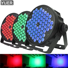 LED Par ışıkları 66X3W DJ LED RGB Par işık yüksek güç yıkama disko ışık DMX denetleyici Dj etkisi parti ışığı müzik led disko