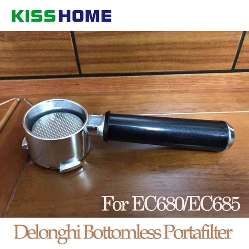 Портативный фильтр для кофе эспрессо DeLonghi EC680 EC685 нержавеющая сталь 51 мм ручка