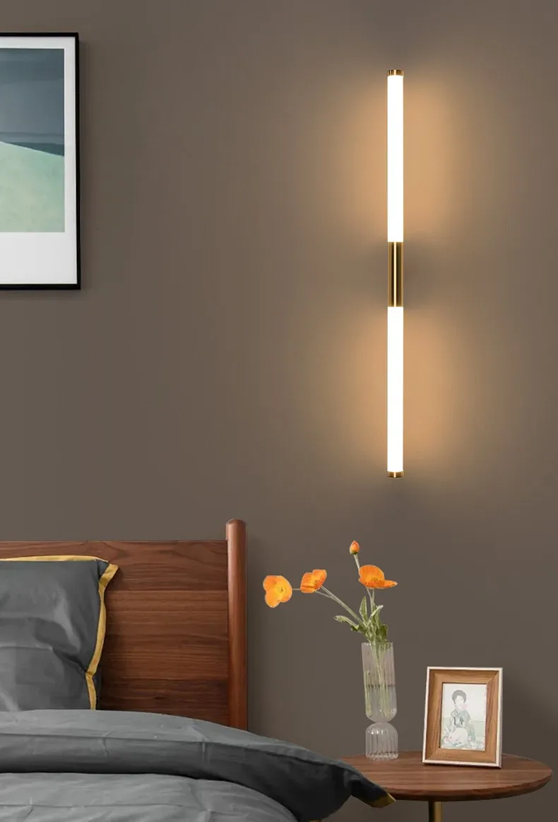 bedside wall lamps Long Wall Light Led Modern Simplicity 9W 12W 39CM 49CM 110V 220V Living Room Bedside Bedroom Stairs Aisle Hotel Tube Light plug in wall lights